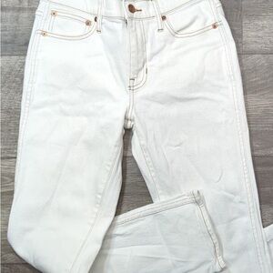 J. Crew Women's Straight Leg White Jeans
